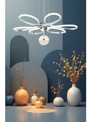 Allians Modern 3 Renk LED Avize, Şık ve Zarif Sarkıt Tasarım