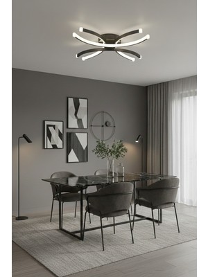 Allians Şık Modern Çocuk Odası ve Salon LED Avize, Beyaz Renk, Hafif Tasarım