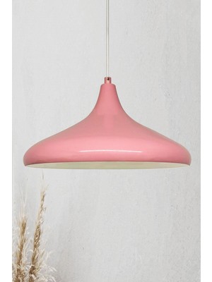 Allians Pembe Avize, Alüminyum, 35 Cm, Rustik Tasarım, Çocuk ve Bebek Odası Için