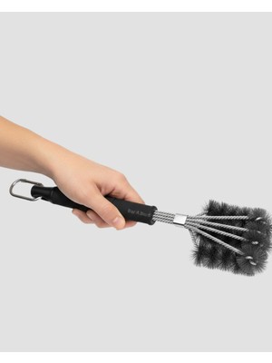 Ucuz Tekno Uzun Saplı Izgara Temizleme Fırçası Çelik Telli