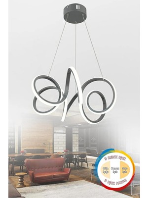 Allians Modern 3 Renk Sarkıt Avize, Salon, Mutfak ve Oda Için Şık Aydınlatma