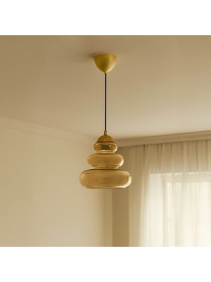 Allians Şeffaf Cam Sarkıt Işığı, Modern ve Şık Aydınlatma Parçası