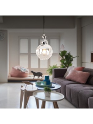 Allians Leon Tekli Krom Sarkıt, Modern ve Şık Salon Aydınlatması