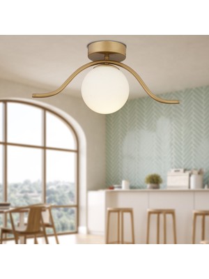 Allians Modern Eskitme Tekli Plafonyer, Şık ve Şık Aydınlatma Parçası