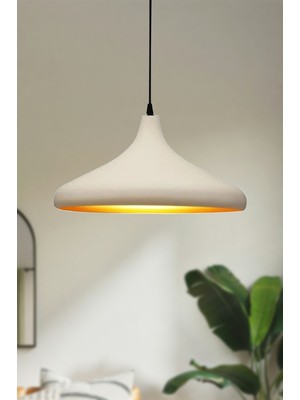 Allians Modern Krem Metal Sarkıt Avize, Salon, Mutfak ve Yatak Odası Için Şık Aydınlatma