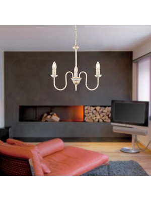 Allians Modern 3'lü Beyaz Sarkıt Avize, Mutfak ve Salon Dekorasyonu Için Şık Seçenek