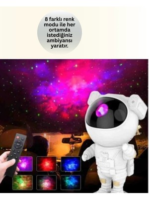 Ucuz Tekno Ayarlanabilir Parlaklık ve Zamanlayıcı Modlu Astronot Lamba