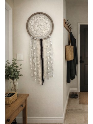 Pitipiti Dantel Tasarımlı Düş Kapanı Duvar Dekoru 28CM Halka