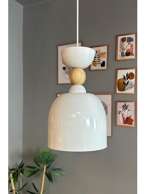 Allians Şık Ahşap Sarkıt Avize, Modern ve Zarif Aydınlatma Seçeneği