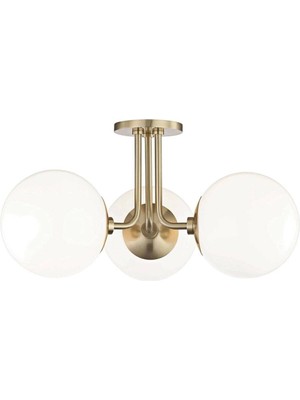 Allians Modern 3'lü Avize, Cam Detaylı, Şık ve Estetik Tasarım