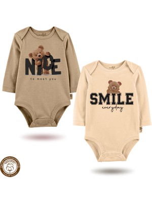 Mahfel %100 Pamuklu Premium Çıtçıtlı Bebek Body Zıbın 39-24