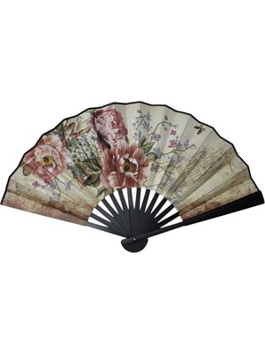 Yelpaze Dünyası Yelpaze Çiçek Desenli