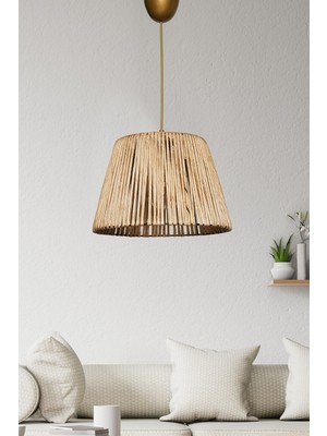 Allians El Yapımı Doğal Tekli Sarkıt Dekoratif Aydınlatma, Şık ve Özgün Tasarım