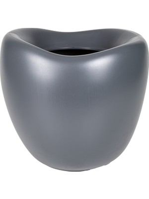 Herdekora Lale Saksı Antrasit 43X47 Cm.