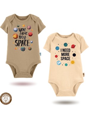 Mahfel %100 Pamuklu Premium Çıtçıtlı Bebek Body Zıbın 129-452