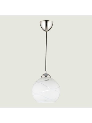 Allians Modern Beyaz Cam Sarkıt Avize, 20X70 Cm, Şık ve Şık Aydınlatma