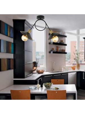 Allians Modern 2'li Genç Odası ve Mutfak Salon Avizesi Seti