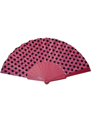 Yelpaze Dünyası Fuşya Puantiyeli Yelpaze