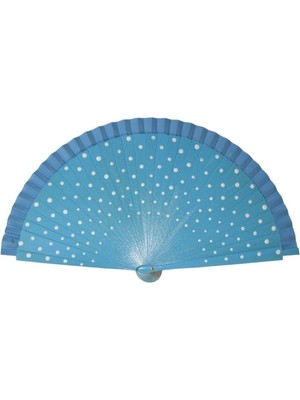 Yelpaze Dünyası Puantiyeli Ahşap Yelpaze