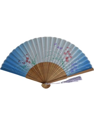 Yelpaze Dünyası Yelpaze Bambu Turkuaz