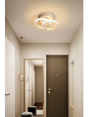 Allians Modern Beyaz Ledli 2'li Salon ve Mutfak Avizesi, Şık ve Şeffaf Tasarım