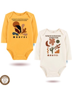 Mahfel %100 Pamuklu Premium Çıtçıtlı Bebek Body Zıbın 792-851