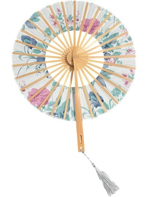 Yelpaze Dünyası Yuvarlak Japon Yelpaze Özel Kesesinde