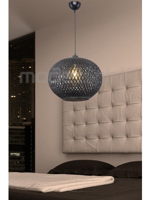 Allians Büyük Siyah Sarkıt Avize, Salon, Oda, Mutfak Dekorasyonu