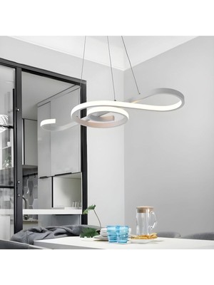 Allians Modern Sarkıt LED Avize, Beyaz Işık, Salon ve Mutfak Için, Şık Tasarım