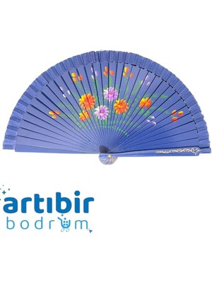 Yelpaze Dünyası Tek Taraflı Ahşap Hediyelik Yelpaze