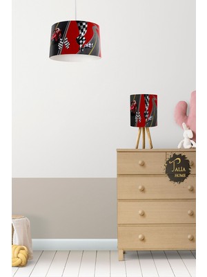 Allians Modern Yarış Arabası Tarzı Sarkıt Avize ve Masa Lambası, Şık Aydınlatma