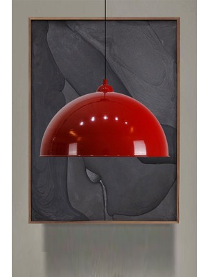 Allians Kırmızı Tekli Sarkıt Avize, Kreş, Anaokulu, Kuaför, Salon, Mutfak, Koridor Için