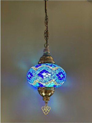 Allians El Yapımı Mozaik Avize ve Ampul Hediye Seti