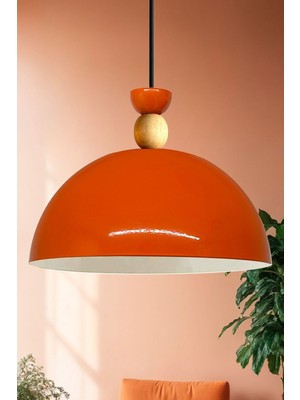 Allians Turuncu Parlak Avize, Modern Sarkıt Dekoratif Aydınlatma, Salon ve Mutfak Için