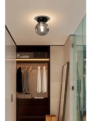 Allians Modern Plofonyer Kapalı Camlı Tekli Avize, Şık ve Zarif Tasarım