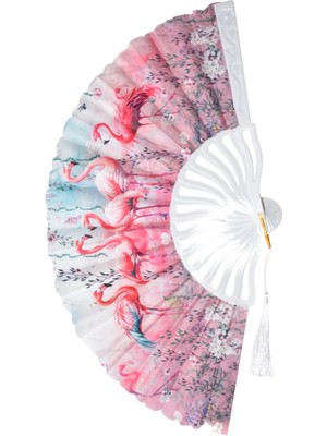 Yelpaze Dünyası Yelpaze Filam,ngo Desenli Şık Serinletici