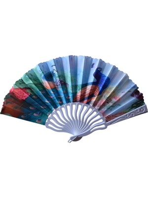 Yelpaze Dünyası Yelpaze Şık Tavus Kuşu Serinletici