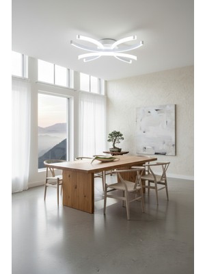 Allians Modern Tasarım Beyaz Ledli Tekli Avize, Salona ve Çocuk Odasına Uygun