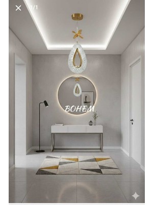 Allians Şık Modern Tek Damla Sarkıt LED Aydınlatma, 3 Renk Seçenekli