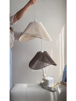 Allians Bohem Makrome Avize, Iskandinav Tarz Rustik Salon ve Yatak Odası Işığı