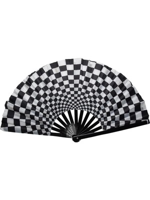 Yelpaze Dünyası Yelpaze Parti Boy Siyah Beyaz Xxl