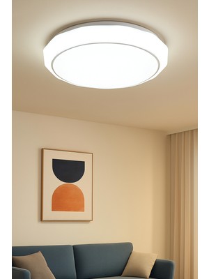 Allians Modern Beyaz LED Plafonyer Avize 26 Cm, Şık ve Şık Tasarım