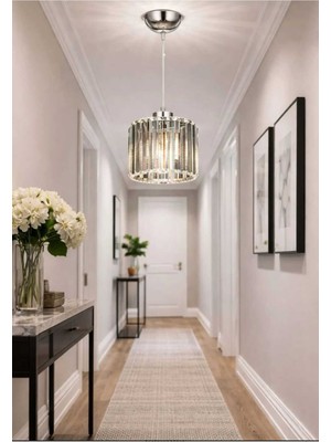 Allians Şık ve Modern Kristal Tekli Avize, Evinizin Aydınlatmasına Zarafet Katın