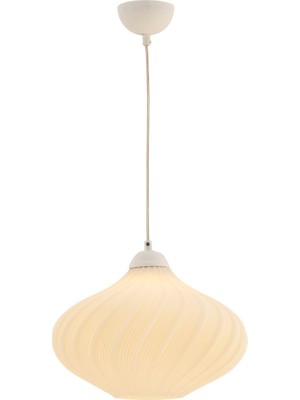 Allians Modern Beyaz Sarkıt Avize, Oturma Odası ve Salon Dekorasyonu Için Şık Seçenek