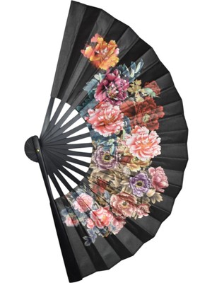 Yelpaze Dünyası Yelpaze Çiçek Desenli