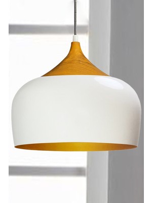 Allians Beyaz Çember Sarkıt Avize, Şık ve Modern Tasarım, Ofis ve Mağaza Aydınlatması