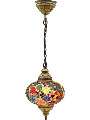 Allians Turuncu Mozaik Tavan Sarkıt Avize ile Şık ve Zarif Dekoratif Aydınlatma