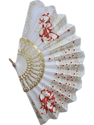 Yelpaze Dünyası Yelpaze Tavus Kuşu Şık Serinletici