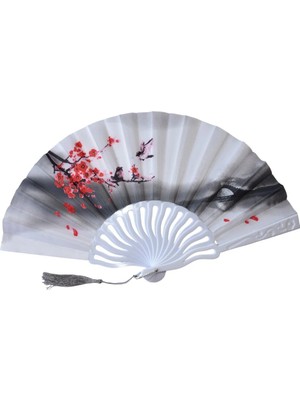 Yelpaze Dünyası Yelpaze Sakura Çi̇çek Desenli̇ Şik Seri̇nleti̇ci̇