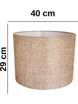 Allians 40 cm Silindir Lambader Şapkası, Modern ve Şık Tasarım, Ev ve Ofis Aydınlatması